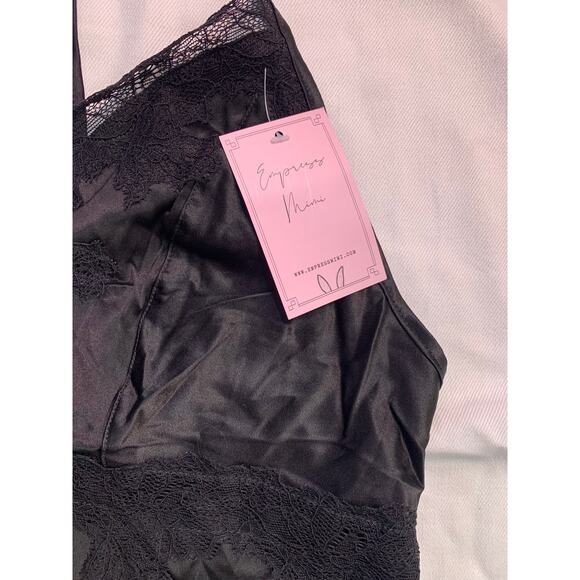 NWT Empress MIMI SILK and elastane cami tank BLACK LACE! size XL - Picture 5 of 5